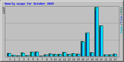 Hourly usage for October 2025