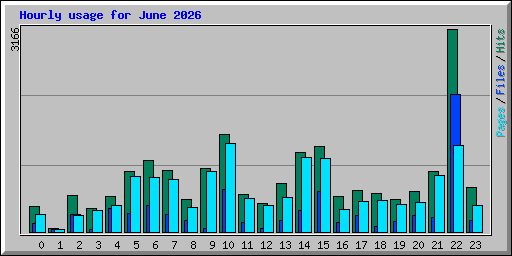 Hourly usage for June 2026